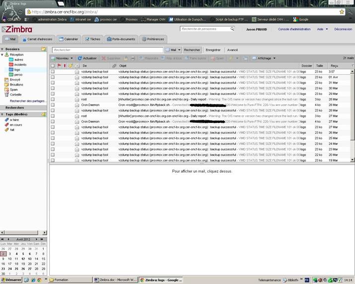 Zimbra est un outil de messagerie collaborative